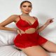 Bella Notte Kırmızı  Valentines Tasarım Gecelik 18511